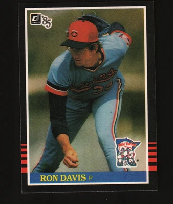 1985 Donruss Baseball #120 - Ron Davis - Minnesota Twins  85-137 - Image 1 of 2