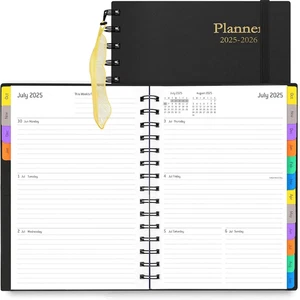 Daily Planner 2025-2026(July 2025 - December 2026) - 18 Month Planner with Tabs, - Picture 1 of 12