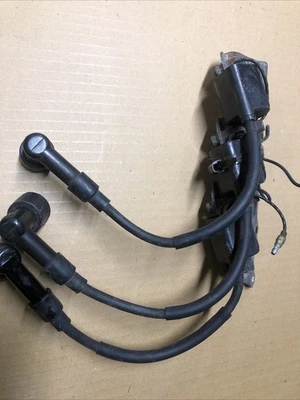 98 Yamaha Snowmobile SRX 700 Ignition Coils Triple Bracket Plug Wires Caps  - Image 1 of 3