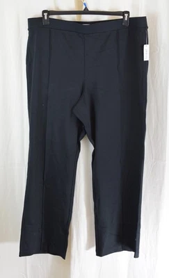 Pantalón Amazon Essentials Mujer Ponte Pull-On Tiro Medio Hasta el Tobillo Negro Talla XXL Foto 1 de 4