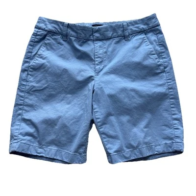 Pantalones Cortos Chinos J.Crew Para Mujer Talla 8 Azul Informal Verano Ligeros Clásicos Preppy Foto 1 de 4