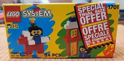 Vintage 1994 LEGO System 1701 Building Set “Special Trial Size Offer” 24 Pieces  - Image 1 of 4