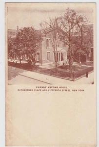 Friends Meeting House Rutherford Place and Fifteenth Street New York Postcard - Picture 1 of 2