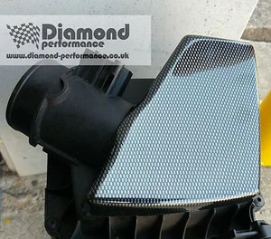 CUBIERTA DE CAJA DE AIRE para FORD FIESTA MK7,7,5 ST en EFECTO FIBRA DE CARBONO  - Imagen 1 de 3