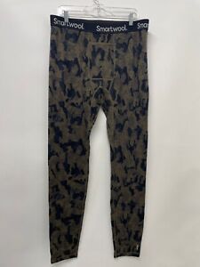 SmartWool Mens XXL Merino Wool 250 Base Layer Bottom Pants Military Camo Thermal