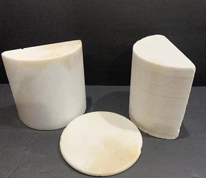 Yule Mine MARBLE, CO mining core specimen 8 lbs 3 Pieces White Marble - Picture 1 of 8