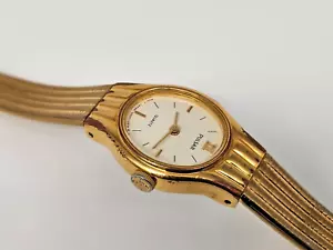 SEIKO PULSAR Women’s Watch Quartz Analog Oval Gold 16mm Vintage - Picture 1 of 10