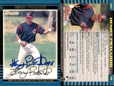 Henry Pichardo Signed 2002 Bowman #392 Card Cleveland Indians Auto AU