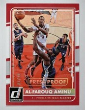 2015-16 Donruss Press Proofs Gold #91 Al-Farouq Aminu /10 - NM-MT