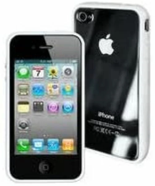 PURO CUSTODIA PARAURTI CON RETRO TRASPARENTE PER IPHONE 4 / 4S - Immagine 1 di 1