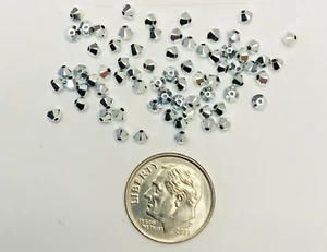 Swarovski® Bicone Beads #5328 - 3mm - CRYSTAL COMET ARGENT LIGHT 2X - 72 Pieces - Picture 1 of 1