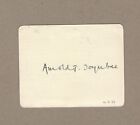 ARNOLD JOSEPH TOYNBEE - ORIGINAL HAND-SIGNED INDEX CARD 1933