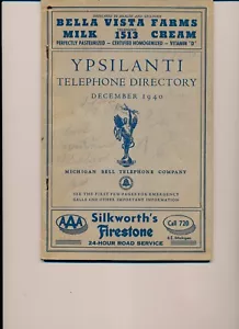 Ypsilanti MI Telefonbuch 1940 Michigan Telefonbuch - Bild 1 von 2