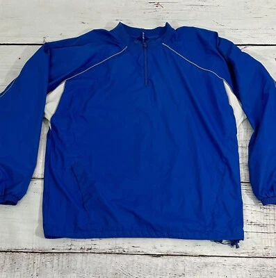 Chaqueta cortavientos Elite para hombre talla L azul 1/4 ligera manga corta béisbol Foto 1 de 4