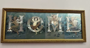 HOPE Framed Art 16" x 6" Victorian Cupid Cherub Postcard - Picture 1 of 7