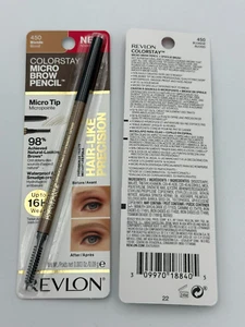 REVLON ColorStay Micro Brow Pencil w/Spoolie #450 BLONDE - Picture 1 of 1