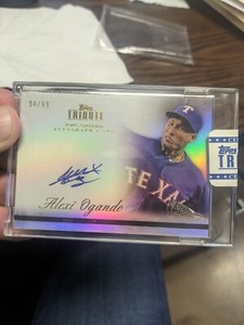 2012 Topps Tribute Inkable Accolades Alexi Ogando Autograph 94/99