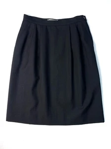 Giorgio Armani Blank A Line Skirt Size 46 US 12 Wool Blend Pockets Pleated - Picture 1 of 5