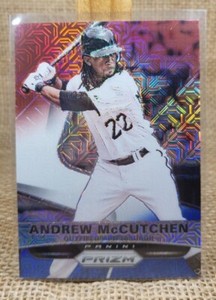 2015 Panini Prizm Andrew McCutchen Red White Blue Mojo Card #25 Pirates A3