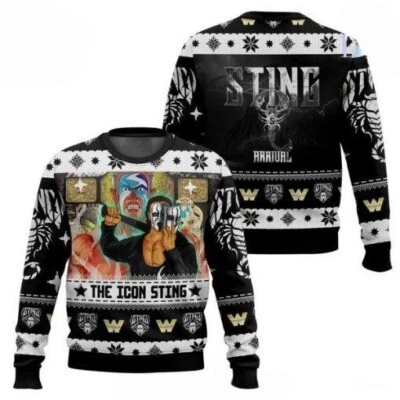 The Icon Sting WW.E Christmas Ugly Sweater - Image 1 of 2