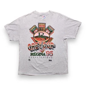 Canadian Football League 1995 Regina Grey Cup T-Shirt Vintage Size Large - Picture 1 of 6