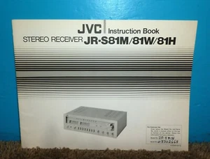 JVC Modello JR-S81M/81/81H Ricevitore Stereo Manuale Istruzioni Originale - Foto 1 di 3