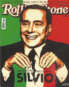 2009 (N74) * Copertina Rolling Stone Originale "Silvio Berlusconi" in Passeparto - Foto 1 di 2