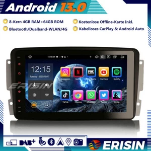 64GB Android 13 Autoradio GPS DAB+ Wifi Mercedes W203 W209 W463 Viano Vito W639 - Bild 1 von 21