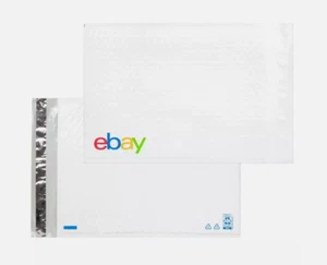100 eBay Shipping Padded Airjacket Bubble Envelopes 6.5” x 9.25” Color Logo - Picture 1 of 1