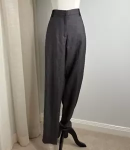 Mild-Red Grey Wool Blend Pinstripe Pants Size 14 NWT Corporate Pinstripe Work - Picture 1 of 7