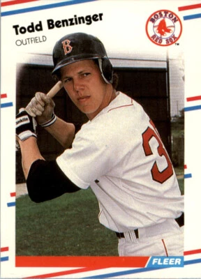 1988 Fleer Todd Bezinger #344 RC Boston Red Sox MLB Baseball Rookie Card - Image 1 of 2
