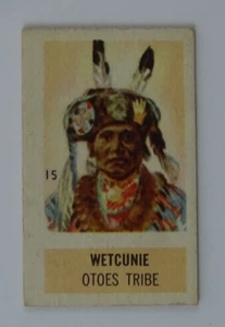 Wetcunie Otoes Tribe #15 1949 Topps X-Ray Round Up Card #826-2 - Picture 1 of 5