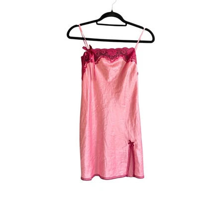 Vestido Babydoll Feminino Vintage Victoria's Secret Angels Cetim Tamanho XS Rosa - Imagem 1 de 4