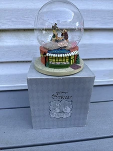 Disney's Collectable Lady And The Tramp Musical Snow Globe "Bella Notte" Read - Picture 1 of 10