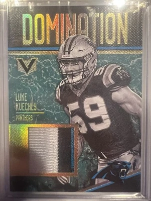 Luke Kuechly 2017 Vertex Domination Materials Player Worn /5 - Image 1 of 3