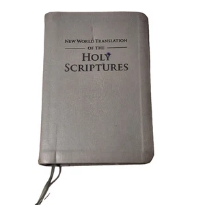 Watch Tower 2013 New World Translation of the Holy Scriptures Grey Faux Leather - Foto 1 di 10