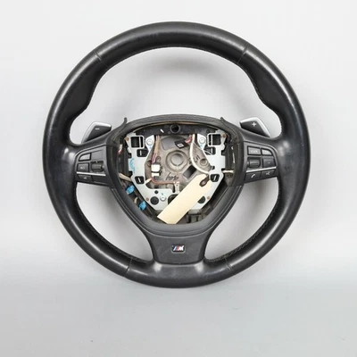 BMW 528i 535i 550i 640i 750i Steering Wheel M-Sport Paddle Shift Worn OEM Used - Image 1 of 4