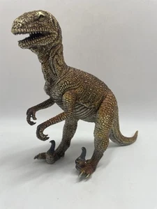 DROMAESAUR DINOSAUR, Made by AAA, Hard Rubber Toy, 11" Tall - Picture 1 of 10