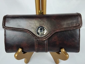 NWT Women's Liz Claiborne WALLET / CLUTCH removeable checkbook holder brown - Picture 1 of 3