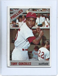 Tony Gonzalez 1966 Topps Baseball Card Semi-High #478-Philadelphia Phillies - Picture 1 of 2