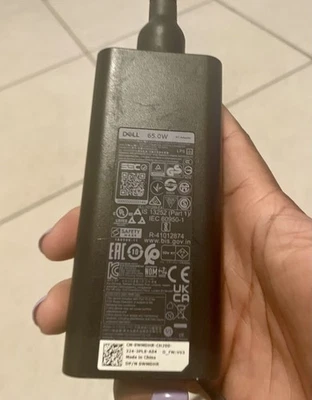 Dell USB-C 65W AC Power Adapter P/N: HA65NM190 - DA65NM190 - LA65NM190 Type C - Image 1 of 4