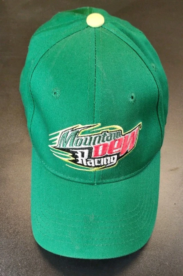 Mountain Dew гонки шляпа крышка ремень назад взрослых зеленый 2009 Nascar бейсбол повседневный - Изображение 1 из 4