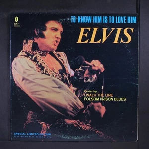 ELVIS PRESLEY: to know him is to love him BLACK BELT 12" LP 33 RPM - Picture 1 of 2