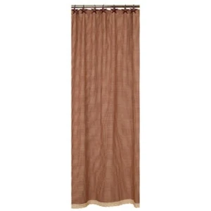 Burgundy Granny's Check Shower Curtain by The Country House Collection - Picture 1 of 1
