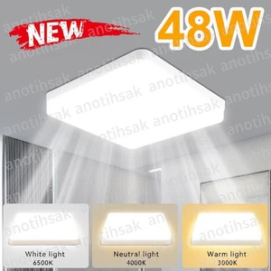 LED Deckenlampe Deckenleuchte 48W Küchenlampe Flurleuchte Badezimmer-Lampe Neu - Bild 1 von 17