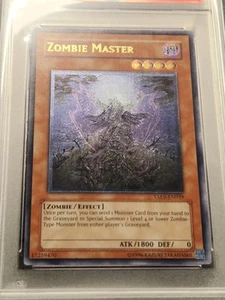 PSA 8 2007 YUGIOH TAEV-EN039 ZOMBIE MASTER ULTIMATE RARE NEAR MINT-MINT - Picture 1 of 13