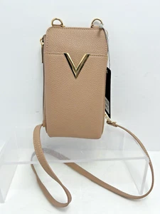 Crossi New York Crossbody Wallet/Cellphone Bag Gold Accents #H - Picture 1 of 9