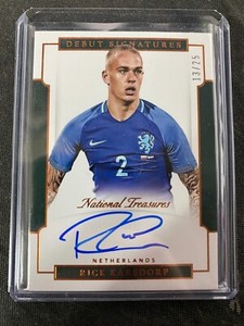 2018 Panini National Treasures Debut Signatures 13/25 Rick Karsdorp #DS-RKA Auto