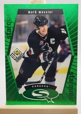 1998-99 UD Choice Hockey Starquest SQ29 Green Mark Messier Vancouver Canucks