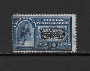 UNITED STATES SCOTT E5 USED FINE - 1895 10c BLUE SPECIAL DELIVERY ISSUE (B) - Bild 1 von 2